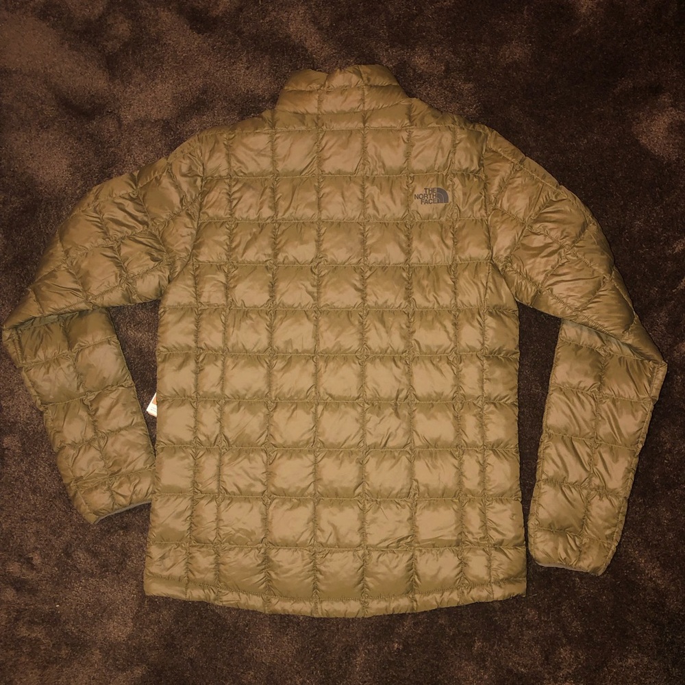 The North Face Mens Thermoball Eco Puffer Jacket Olive Green Small Full Zip Coat - Picture 3 of 6